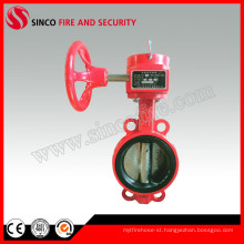 Worm Gear Wafer 4 Inch Butterfly Valve